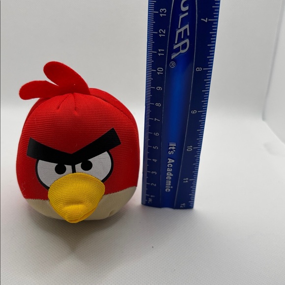 Red Angry Birds Plush Toy 2012 by Tactic Rovio Small Size - Picture 7 of 10
